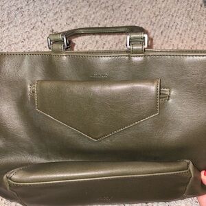 Matt & Nat Olive Green Leather Handbag